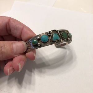 Silver Sterling and turquoise bracelet